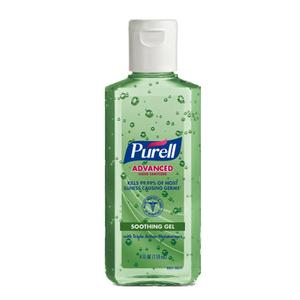 Gojo Purell® Advanced Instant Hand Sanitizer, with Aloe Gel, 4 oz, Portable Flip Cap Bottle