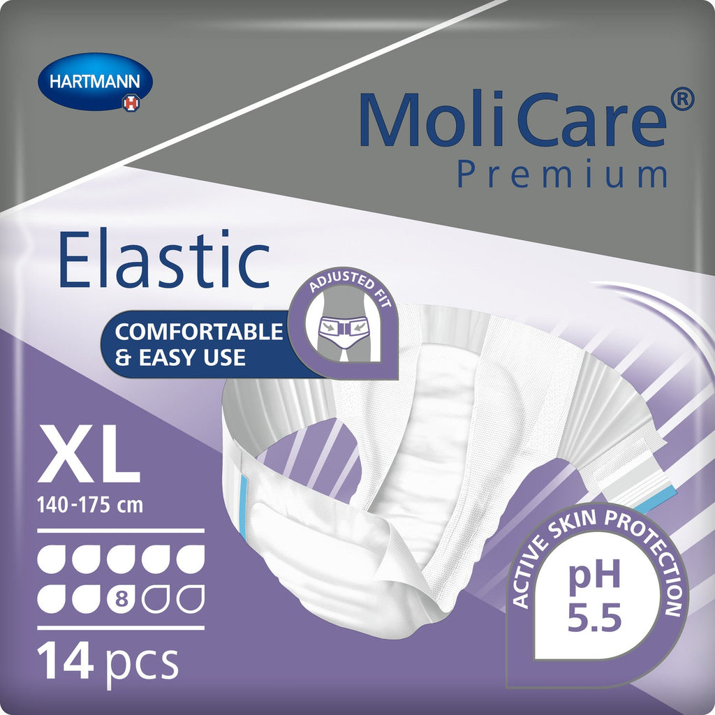 MoliCare Premium Elastic High Absorbency Incontinence Briefs 8D