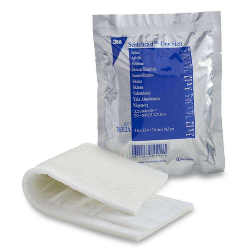 3M Scotchcast One-Step White Cast Splint, 3 x 12 Inch