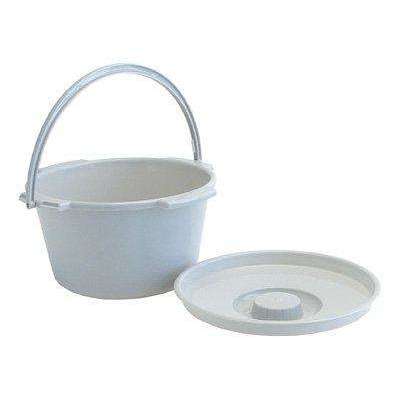 Lumex Commode Pail, For Use With Commodes, 7 qt., Polypropylene