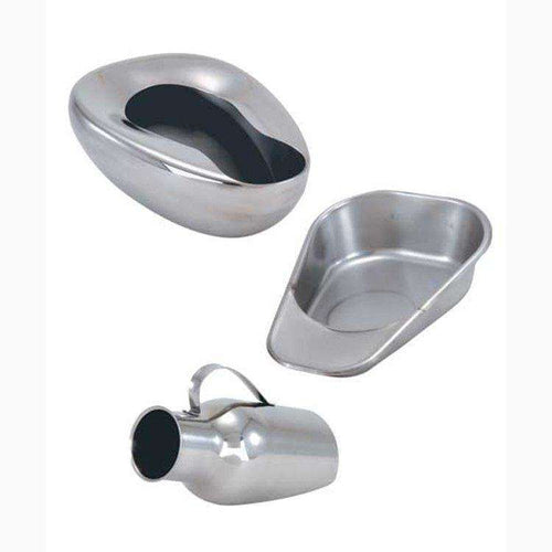 Medegen Conventional Bedpan, Stainless Steel