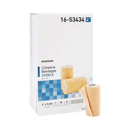 McKesson Sterile Cohesive Bandage, 4 Inch x 5 Yard