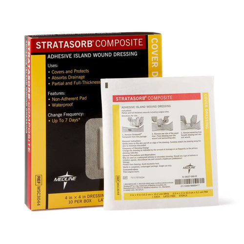 Stratasorb Composite Island Dressing, 4 x 4 inch