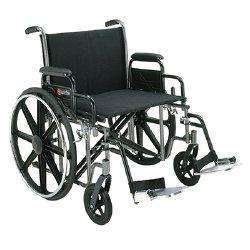 Merits Voyageur Bariatric Wheelchair with Removable Arm, Composite Mag Wheel, 20 in. Seat, Swing-Away Footrest, 400 lbs