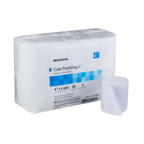 McKesson White Polyester Cast Padding, 4 Inch x 4 Yard