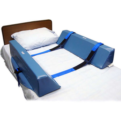 Skil-Care Double Bolster Roll-Control System, Foam, 34 in. L x 8 in. W x 7 in. H, Blue