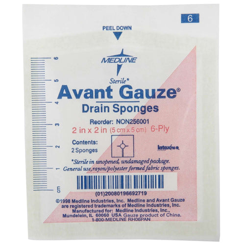 Avant Gauze I.V. / Drain Split Dressing, 2 x 2 inch