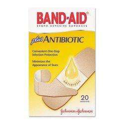 Band-Aid with Neosporin Tan Adhesive Strip, Assorted Sizes