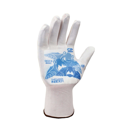 Turtleskin CP Neon Insider Cut Resistant Glove, Extra Large, White