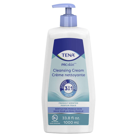 TENA Scented Cleansing Cream, 33.8 oz. Pump Bottle