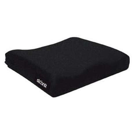 drive Seat Cushion, 18 in. W x 16 in. D x 2 in. H, Foam, Black, Non-inflatable