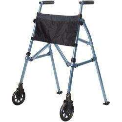 EZ Fold-N-Go Walker, 32 - 38.5 in., Cobalt Blue, 400 lbs. Capacity