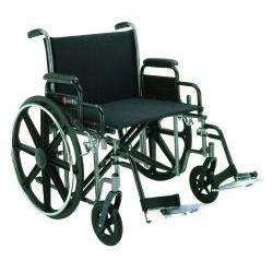 Merits Bariatric Wheelchair with Removable Arm, Composite Mag Wheel, 24 in. Seat