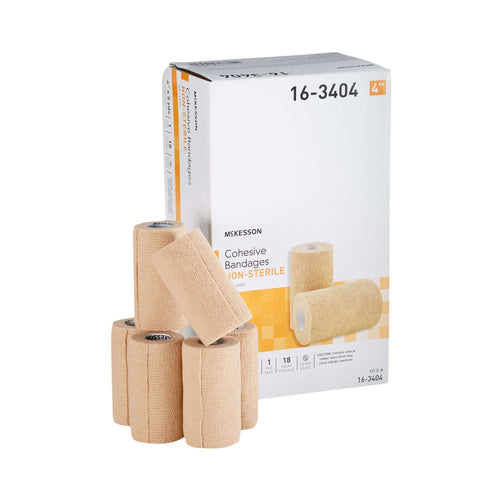 McKesson Cohesive Bandage, 4 Inch x 5 Yard