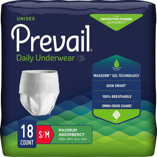 Prevail Maximum Absorbent Underwear, Small / Medium