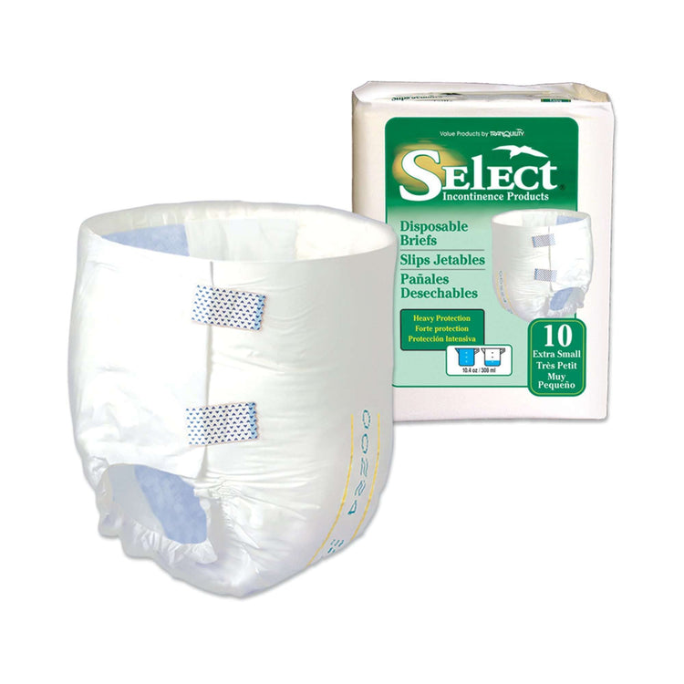 Select Heavy Protection Incontinence Brief, Extra Small