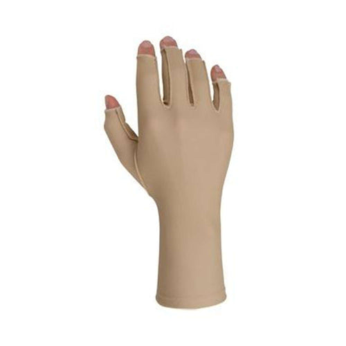 Edema Gloves 2 Right Open Finger Compression Glove, Small, Beige