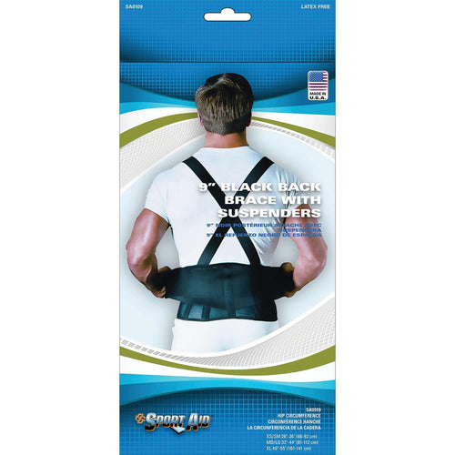 Sport-Aid Back Support Belt with Stays, Extra Large