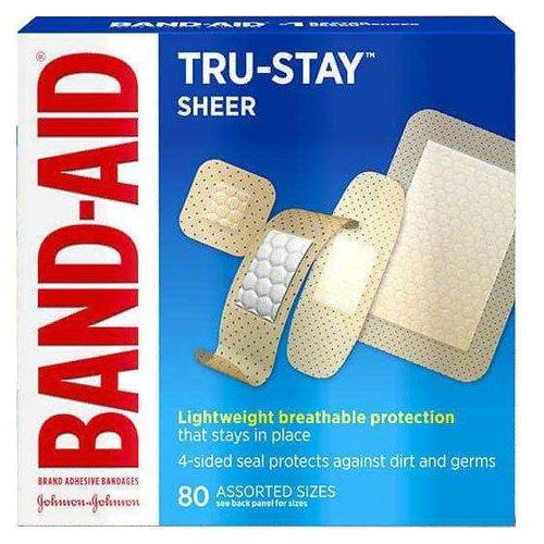 Band-Aid Tru-Stay Sheer Adhesive Strip, Assorted Sizes