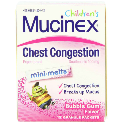 Children's Mucinex Cold and Cough Relief, 12 Mini-Melts per Box