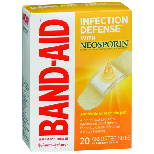 Band-Aid Infection Defense Bandages, Assorted Sizes