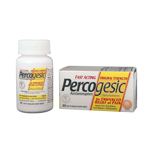 Percogesic Allergy Relief, 90 tablets per Bottle