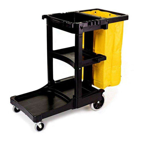 Rubbermaid Commercial Cleaning Cart with Zippered Vinyl Bag