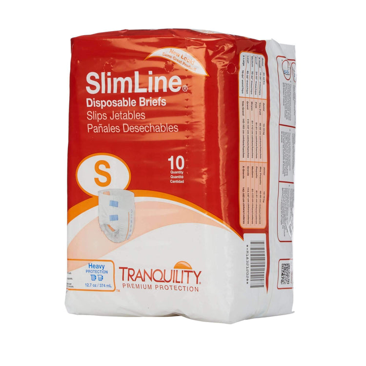 Tranquility SlimLine Heavy Protection Incontinence Brief, Small