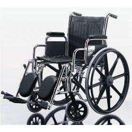 AliMed Excel 2000 Standard Wheelchair with Padded, Removable Arm, Composite Mag Wheel, 18 in. Seat, Swing-Away Elevating Legrest, 300 lbs