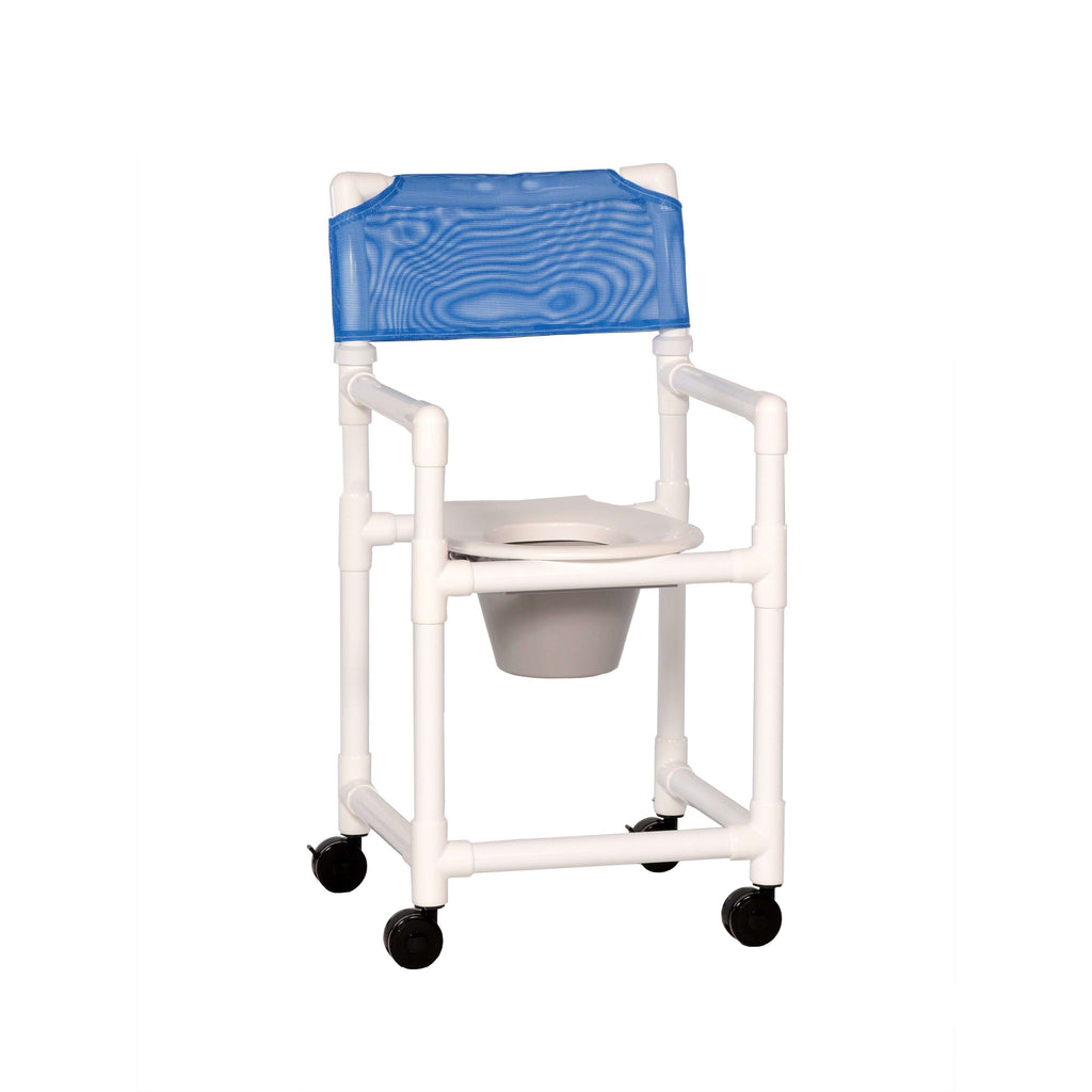 IPU Standard Line Shower Chair Commode, Blue