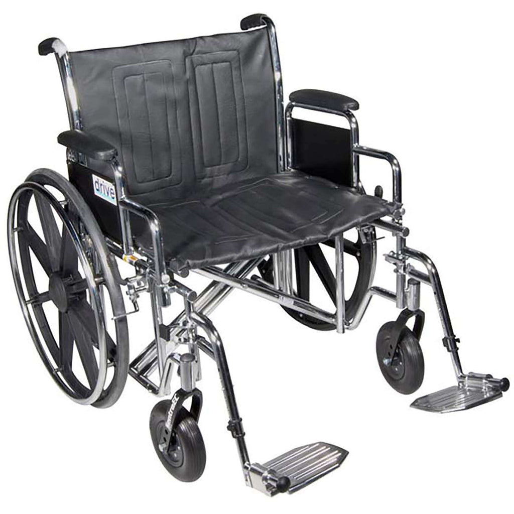 drive Sentra EC Heavy-Duty Wheelchair with Swing-Away Footrests