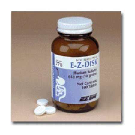 E-Z-Disk Contrast Media, 100 Tablets Bottle