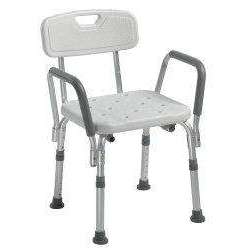 drive Shower Chair with Back and Removable Padded Arms