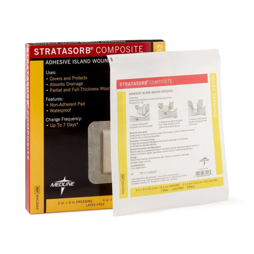 Stratasorb Composite Island Dressing, 4 x 4 inch