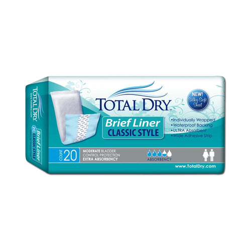 TotalDry Moderate Extra Absorbency Bladder Control Pad, 4 x 13 Inch