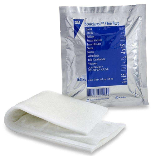 3M Scotchcast One-Step White Cast Splint, 4 x 15 Inch